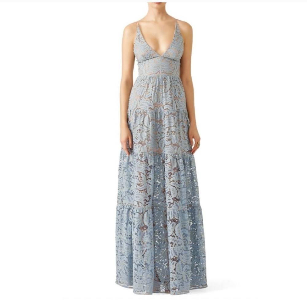 Blue Melina Lace Maxi